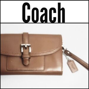 COACH Leather Wristlet Wallet!